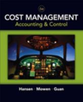 Cost Management: Accounting and Control, 6th Edition 053886446X Book Cover