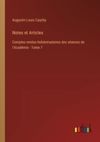 Notes et Articles: Comptes rendus hebdomadaires des séances de l'Académie - Tome 7 338501218X Book Cover