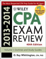 Wiley CPA Examination Review 2013-2014, Outlines and Study Guides: Volume 1 1118583795 Book Cover