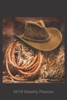 Plan On It 2019 Weekly Calendar Planner - End of The Day Cowboy Hat: 14 Month Calendar Back At The Horse Barn Black Pocket Appointment Notebook 1790141966 Book Cover
