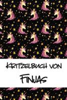 Kritzelbuch von Finjas: Kritzel- und Malbuch mit leeren Seiten f�r deinen personalisierten Vornamen 1077459173 Book Cover