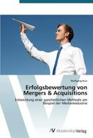 Erfolgsbewertung Von Mergers & Acquisitions 3639394879 Book Cover