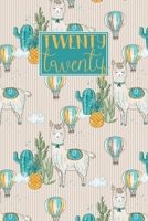 2020: Diary Planner Journal Weekly Horizontal A5 Week to View on 2 Pages with Notes Teal Llamas with Hot Air Balloons 1705946151 Book Cover