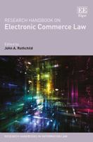 Research Handbook on Electronic Commerce Law 1783479914 Book Cover