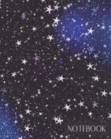 Notebook: Large College Ruled Notebook for Everyday Use Bright Stars at Night Pretty Evening Sky 1691075159 Book Cover