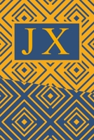 J X: Art Deco Initials J X Monogram Notebook, J X Monogrammed Journal Gift 1678685410 Book Cover