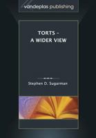 Torts - A Wider View 160042225X Book Cover