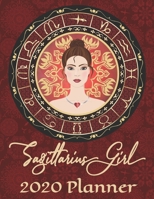 2020 Weekly Planner - Sagittarius Girl: Astrology Zodiac Woman 12-Month Large Print Letter-Sized A4 Schedule Organizer by Week Cornell Notes Monthly ... in USA (2020 Astrology Girls Mandala) 1675634890 Book Cover