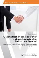 Geschaftschancen Deutscher Unternehmen in Den Baltischen Staaten 3639471008 Book Cover