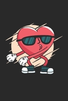 Notizheft: Blanko Notizheft mit Tanzen Herz Cover 120 linierte Seiten Softcover A5 Format sch�nes Cover 1655267981 Book Cover