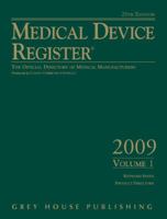 Medical Device Register, 2-Volume Set: The Official Directory of Medical Manufacturers 1592373739 Book Cover