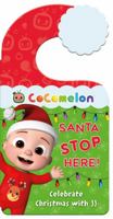 CoComelon: Santa Stop Here!: Celebrate Christmas with Jj and Family with This Festive Book and Door Hanger 0008537372 Book Cover