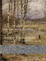 Scriabin's Piano Concerto in F-Sharp Minor, Op. 20, and Rubinstein's Piano Conce 0486424383 Book Cover