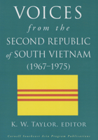 Voices from the Second Republic of South Vietnam 0877277656 Book Cover