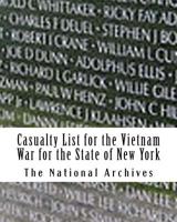 Casualty List for the Vietnam War for the State of New York 1975784685 Book Cover