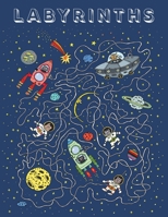 Labyrinths: Brain Teasers Paper Blank Notebook Journal 8.5x11 150 Pages This Book Is Inspired By Mind Sport 1710216719 Book Cover