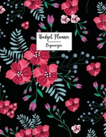 Monthly Bill Tracker Budget Planner Organizer: Bill Payment Organizer Journal Expense Track Weekly Easy Plan Daily Budgeting Keep Month Well Business Way Day Paper Cover Design with Vintage Red Flower 1702368416 Book Cover