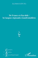 De France et d'au-delà : les langues régionales transfrontalières (Carnets d'Atelier de Sociolinguistique) (French Edition) 2343144141 Book Cover