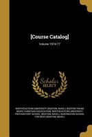 [Course catalog] Volume 1974/77 1149850620 Book Cover