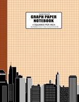 Graph Paper Notebook: Quad Ruled 4 Squares Per Inch Grid Paper Notebook, 160 Pages, Large Size 8.5 x 11 Inches, Math Graph Notebook for Students 1689432012 Book Cover