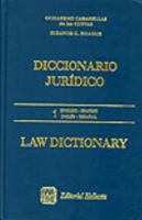 Diccionario Juridico - 2 Tomos English-Spanish Espanol-Ingles 950906579X Book Cover