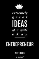 Notebook for Entrepreneurs / Entrepreneur: awesome handy Note Book [120 blank lined ruled pages] 170066963X Book Cover