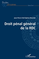 Droit pénal général de la RDC (Études Africaines) (French Edition) 2343194750 Book Cover