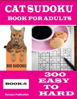 Cat Sudoku Book-5: Sudoku books for adults gift for cat lovers B091F77SBV Book Cover