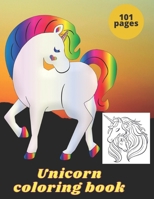 Unicorn: Coloring book for kids and adults with calming graphics B08YQR84Y7 Book Cover