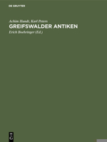 Greifswalder Antiken 3110032651 Book Cover