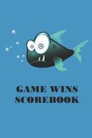 Game Wins Scorebook: Family Games Scorekeeper Tally Book Cartoon Fish 1070575925 Book Cover