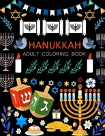 Hanukkah Adult Coloring Book: Hanukkah Coloring Book For Girls B0F77SDXRY Book Cover