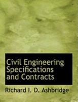 Civil Engineering Specifications and Contracts 1015860796 Book Cover