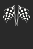 Notebook: Racing Flag Ruled B083XX3L52 Book Cover
