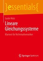 Lineare Gleichungssysteme: Klartext F�r Nichtmathematiker 3658238542 Book Cover