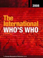 The International Who's Who 2008 1857434153 Book Cover