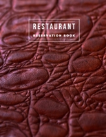 Restaurant Reservation Book: Reservation Book for Restaurants 2020 366 Day Guest Booking Diary Hostess Table Log Journal (Burgundy Faux Leather) 1702434311 Book Cover