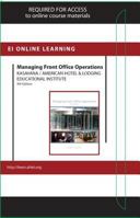 Managing Front Office Operations Online Component (Ahlei) -- Access Card 0133431320 Book Cover