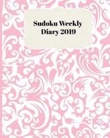 Sudoku Weekly Diary 2019: Weekly Scheduling and Monthly Planning Diary From January 2019 - December 2019 With Pink Floral Design Cover 1790185475 Book Cover