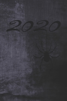 Grand Fantasy Designs: 2020 Kalligrafie Gothic Spinne blaugrau - ewiger Kalender 15,24 x 22,86 1670366715 Book Cover
