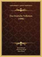 Das deutsche Volkstum 1167432436 Book Cover