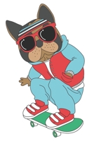 Hundeliebhaber Hunde: Wochenplaner Januar bis Dezember 2020 - 1 Woche auf einen Blick - DIN A5 Monatsplaner Jahresplaner Jahr Terminplaner Checklisten ... Tierfreund Skateboard (German Edition) 1678697834 Book Cover