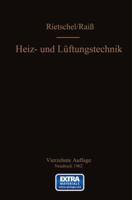 H. Rietschels Lehrbuch Der Heiz- Und Luftungstechnik 366223520X Book Cover