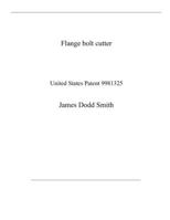 Flange bolt cutter: United States Patent 9981325 B08QX745TC Book Cover