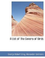 A list of the genera of birds: with their synonyma and an indication of the typical species of each genus 1147725888 Book Cover