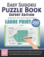 Easy Sudoku Puzzle Book: Expert Edition 1692581694 Book Cover