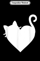 Composition Notebook: Cute Cat Heart Mens & Womens 5 Colors - White Journal/Notebook Blank Lined Ruled 6x9 100 Pages 170218935X Book Cover