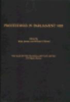 Proceedings in Parliament, 1625 0300035446 Book Cover