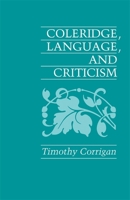 Coleridge, Language, and Criticism 0820332402 Book Cover