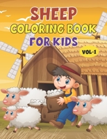 Sheep Coloring Book For Kids: Best Sheep Children Activity Book for Kids, Boys & Girls. Cute Fun Facts About Sheep B08WK6QDQF Book Cover
